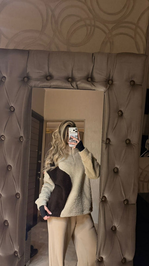 Sherpa quarter zipper