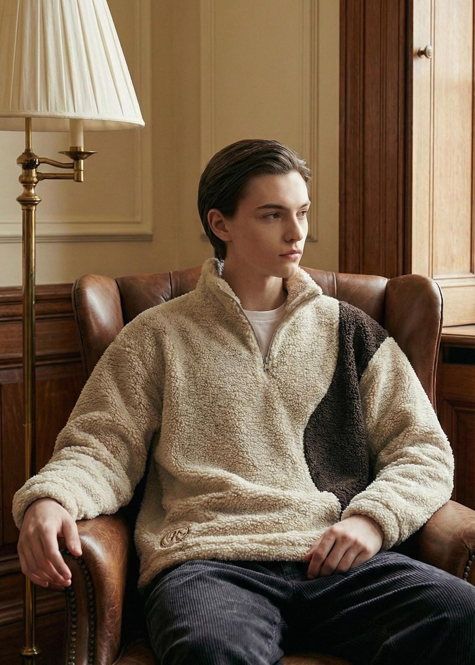 Sherpa quarter zipper