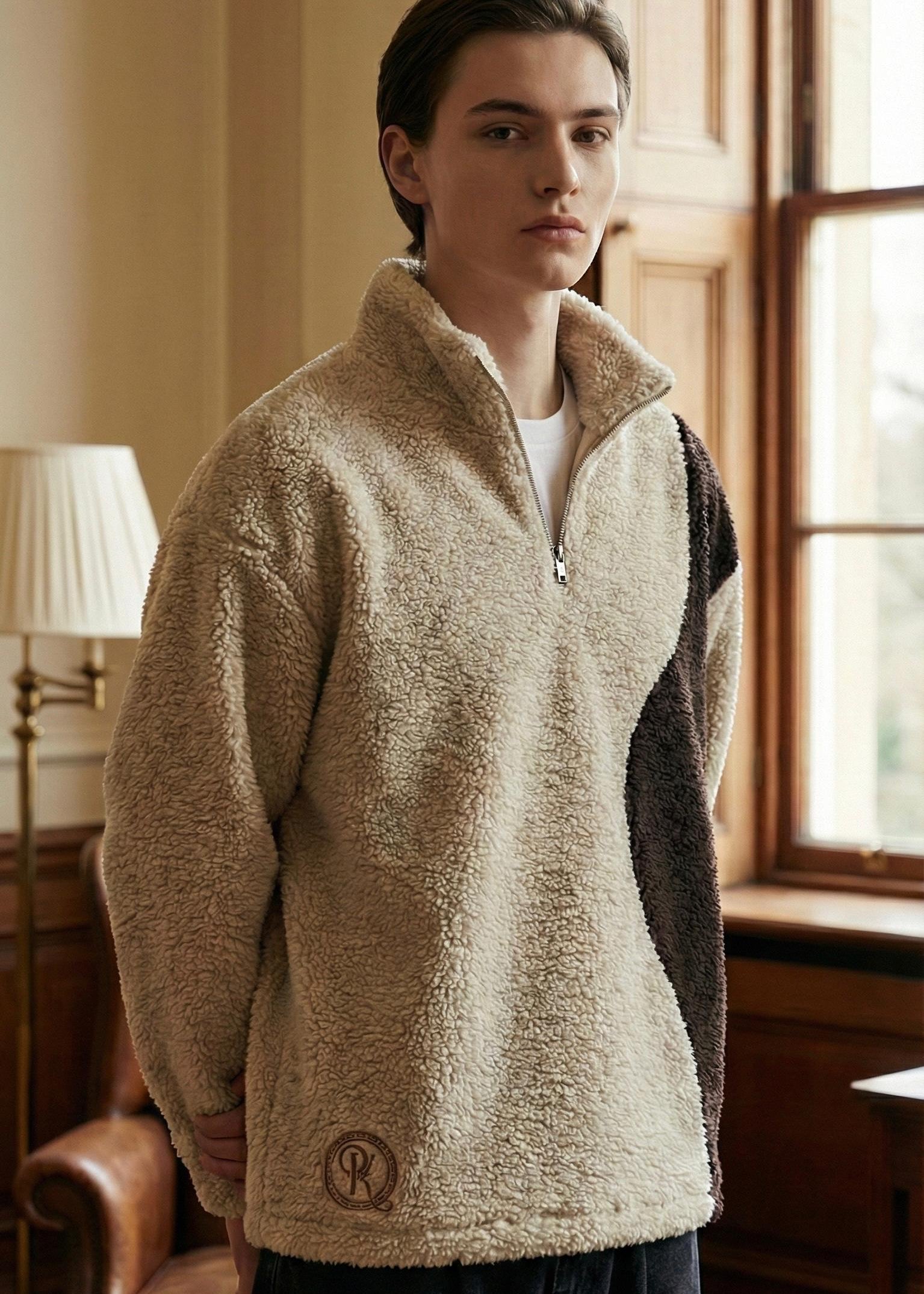 Sherpa quarter zipper